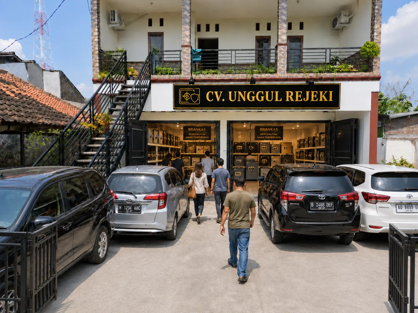 Poster promosi brankas CV Unggul Rejeki